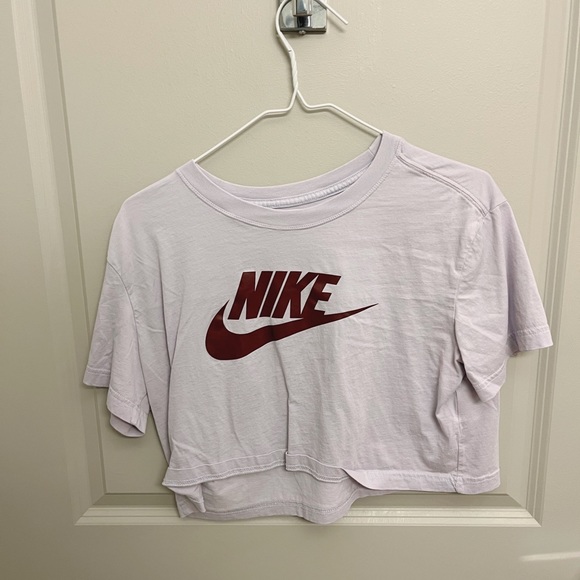Purple and Burgundy NIKE Crop Top - Picture 2 of 3